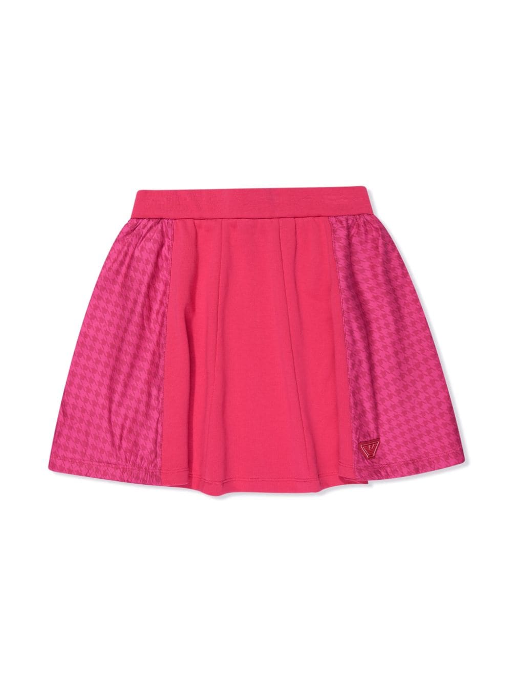 Emporio Armani Kids houndstooth-pattern cotton mini skirt - Pink von Emporio Armani Kids