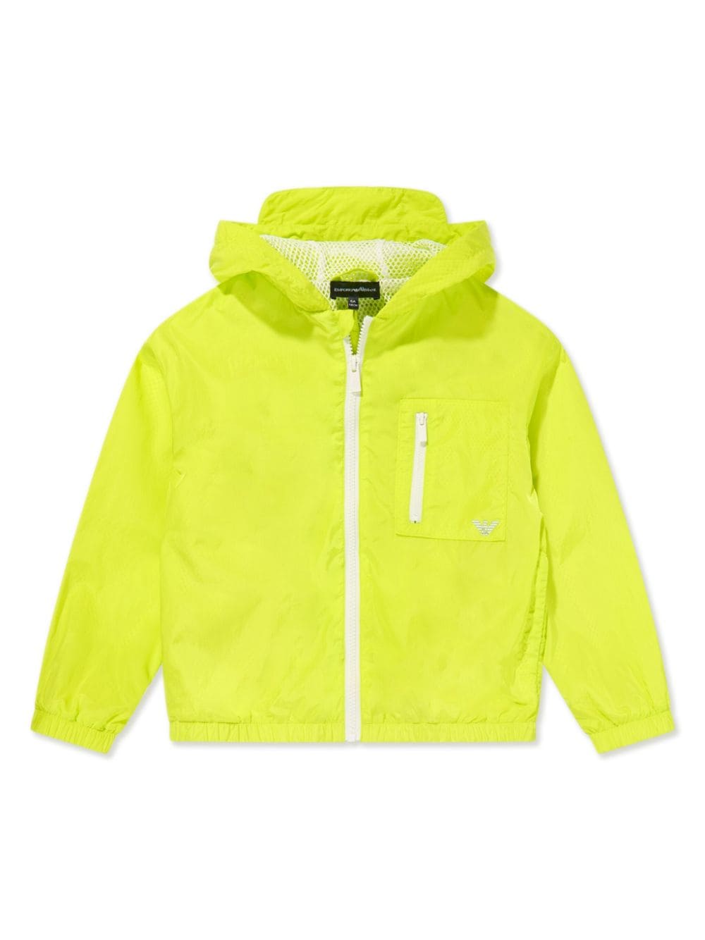 Emporio Armani Kids lightweight hooded jacket - Green von Emporio Armani Kids