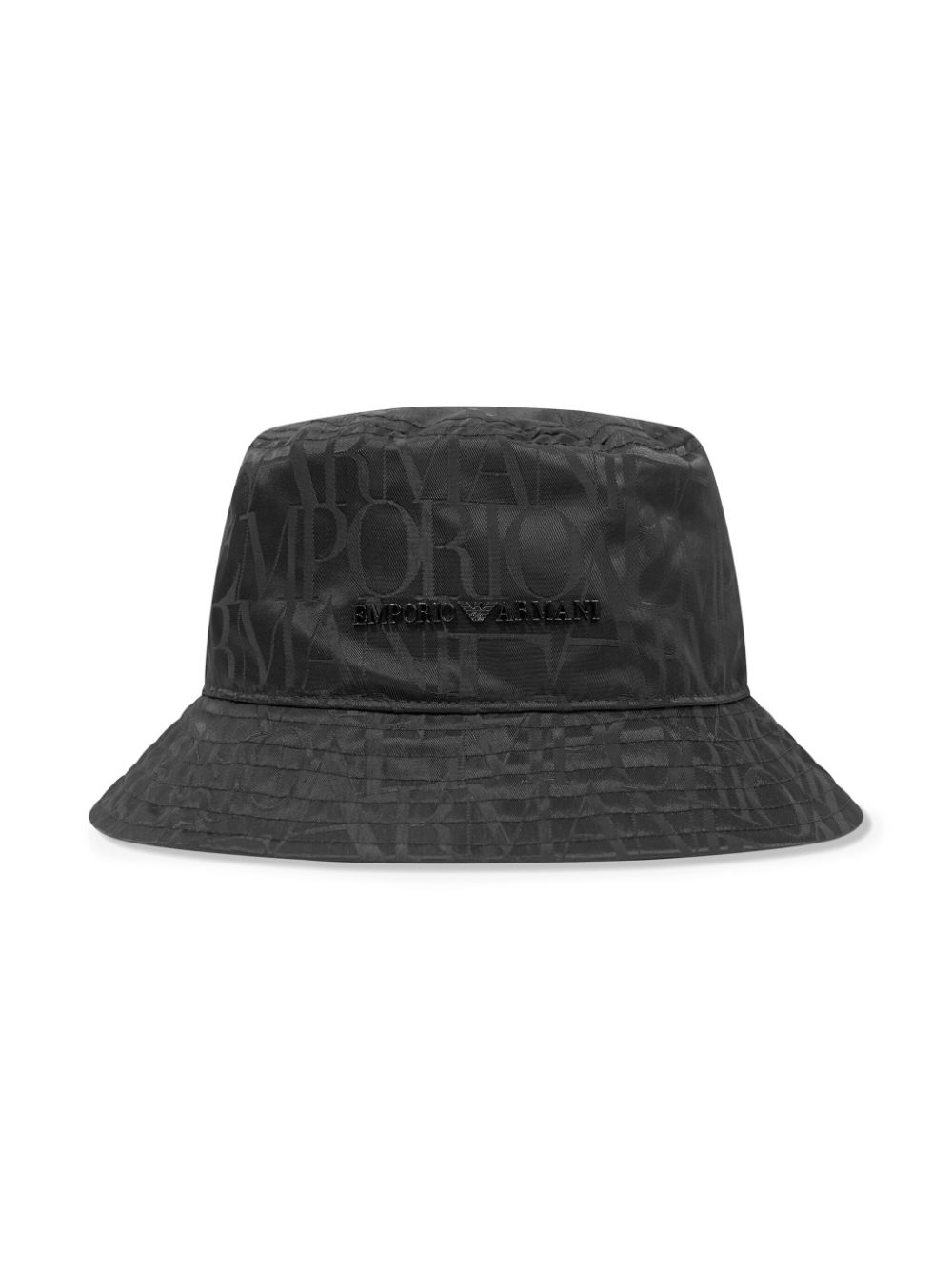 Emporio Armani Kids logo-appliqué jacquard bucket hat - Blue von Emporio Armani Kids