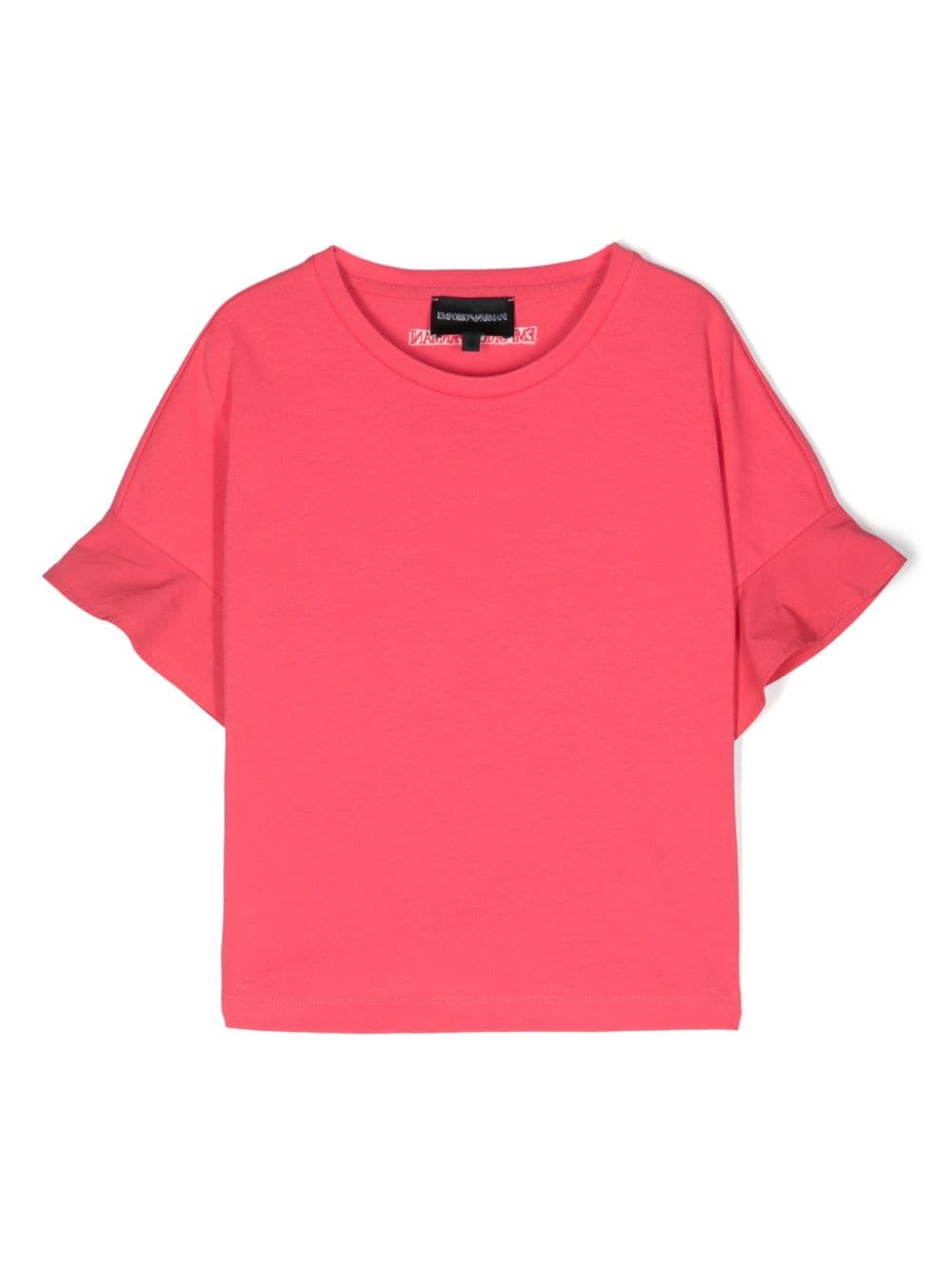 Emporio Armani Kids logo-embroidered T-shirt - Pink von Emporio Armani Kids