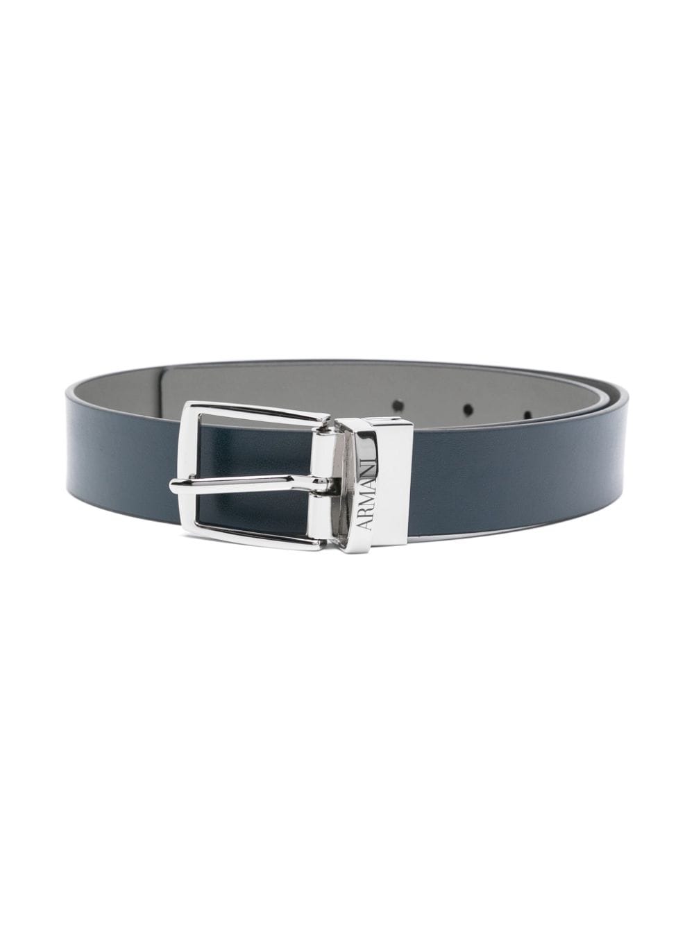 Emporio Armani Kids logo-engraved buckle belt - Blue von Emporio Armani Kids