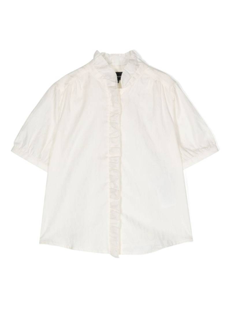 Emporio Armani Kids logo-jacquard shirt - Neutrals von Emporio Armani Kids