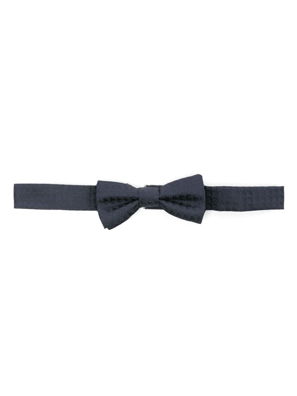 Emporio Armani Kids logo-jacquard silk bow tie - Blue von Emporio Armani Kids