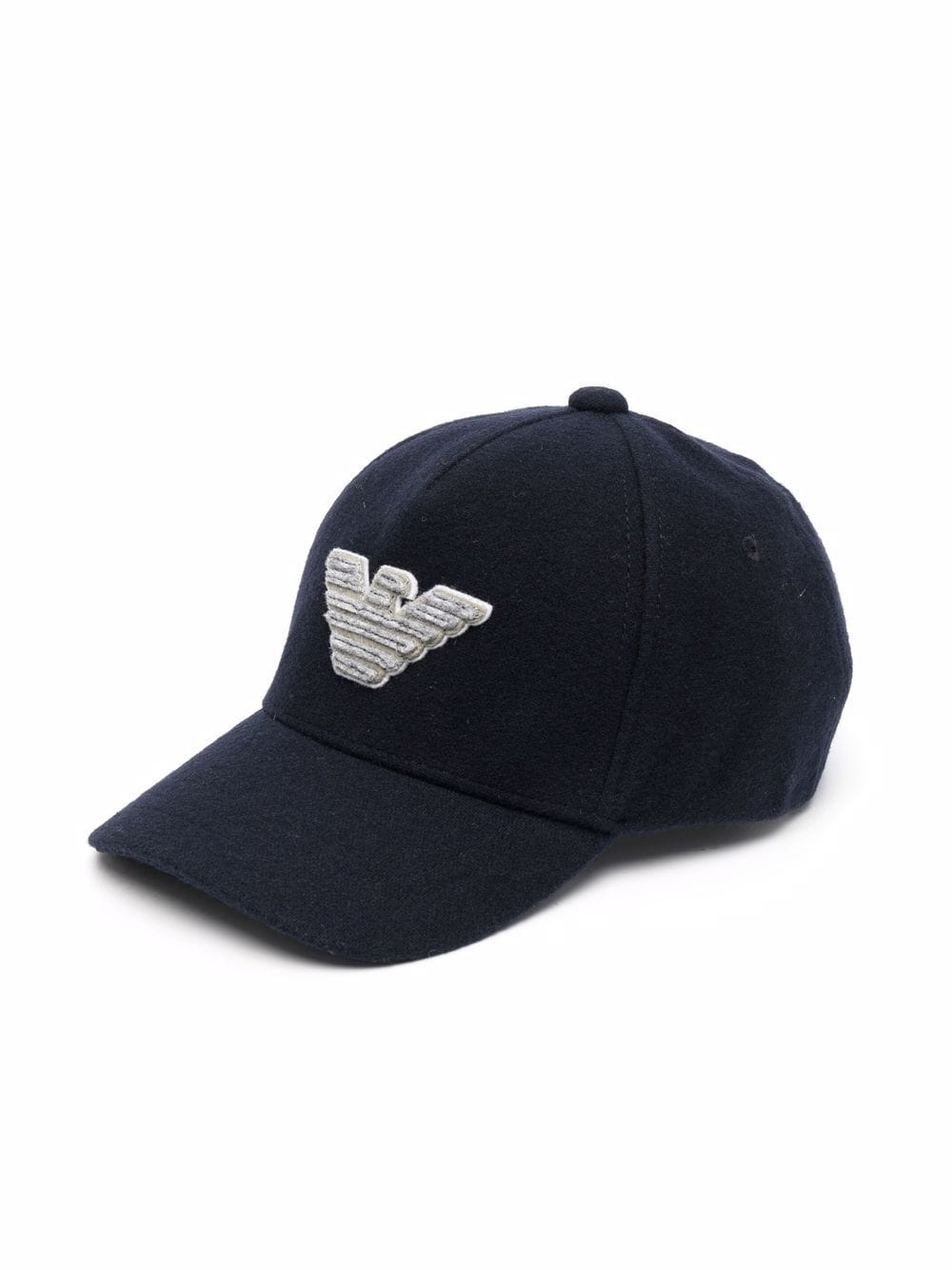 Emporio Armani Kids logo-patch baseball cap - Blue von Emporio Armani Kids