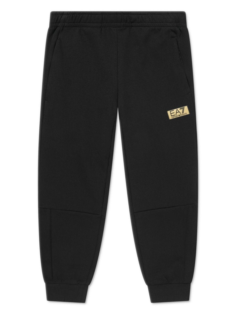 Emporio Armani Kids logo-patch track pants - Black von Emporio Armani Kids