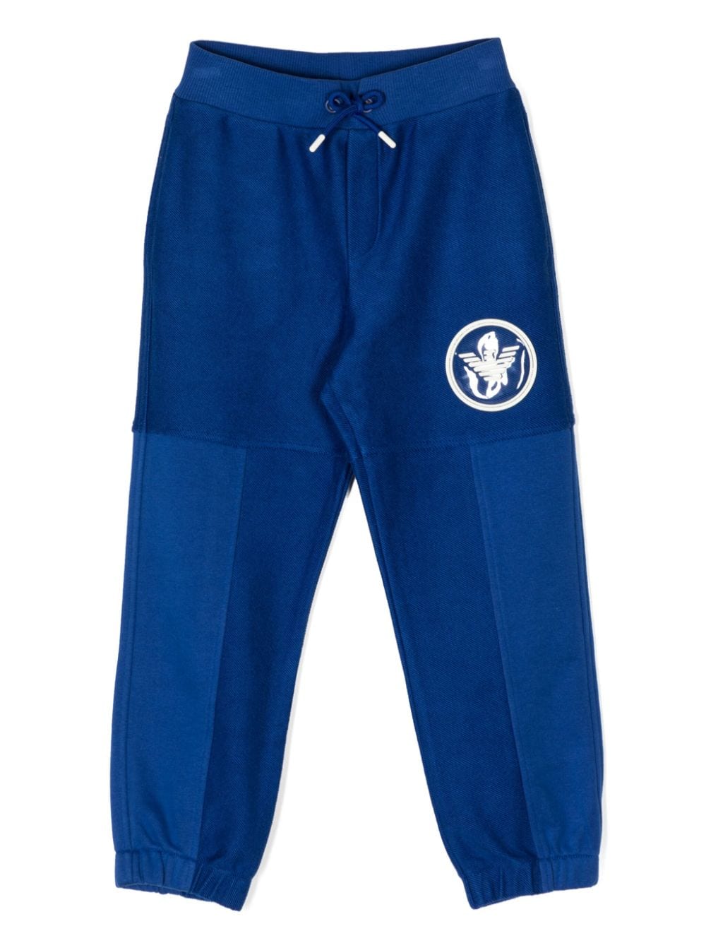 Emporio Armani Kids logo-patch track pants - Blue von Emporio Armani Kids