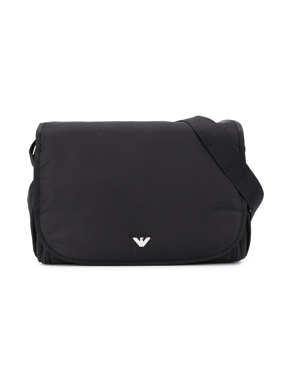 Emporio Armani Kids logo plaque baby changing bag - Black von Emporio Armani Kids