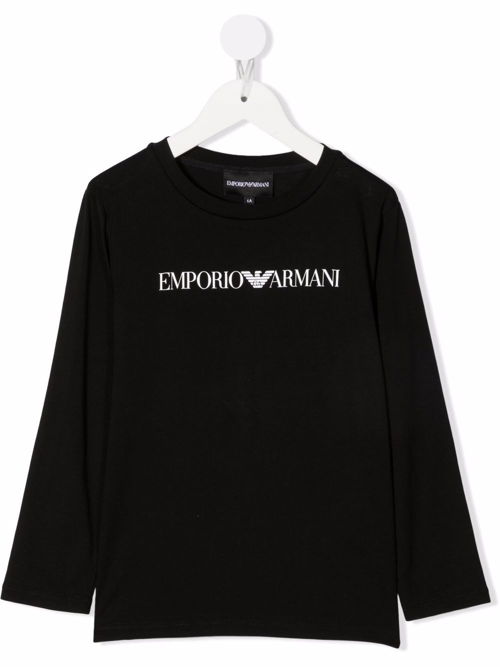 Emporio Armani Kids logo print T-shirt - Black von Emporio Armani Kids