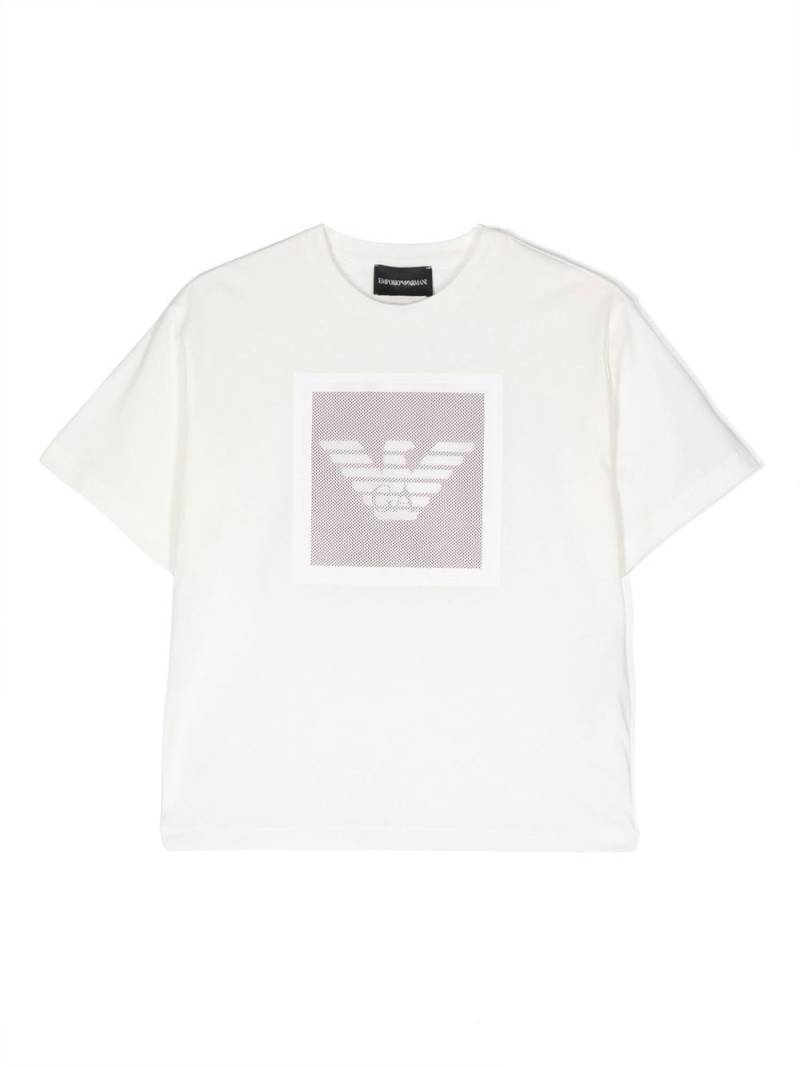 Emporio Armani Kids logo-print T-shirt - Neutrals von Emporio Armani Kids