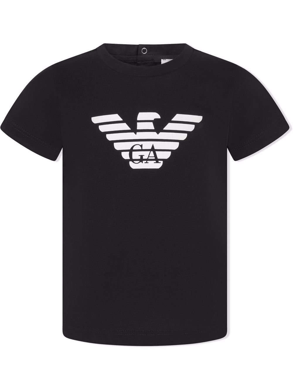 Emporio Armani Kids logo-print cotton T-shirt - Black von Emporio Armani Kids