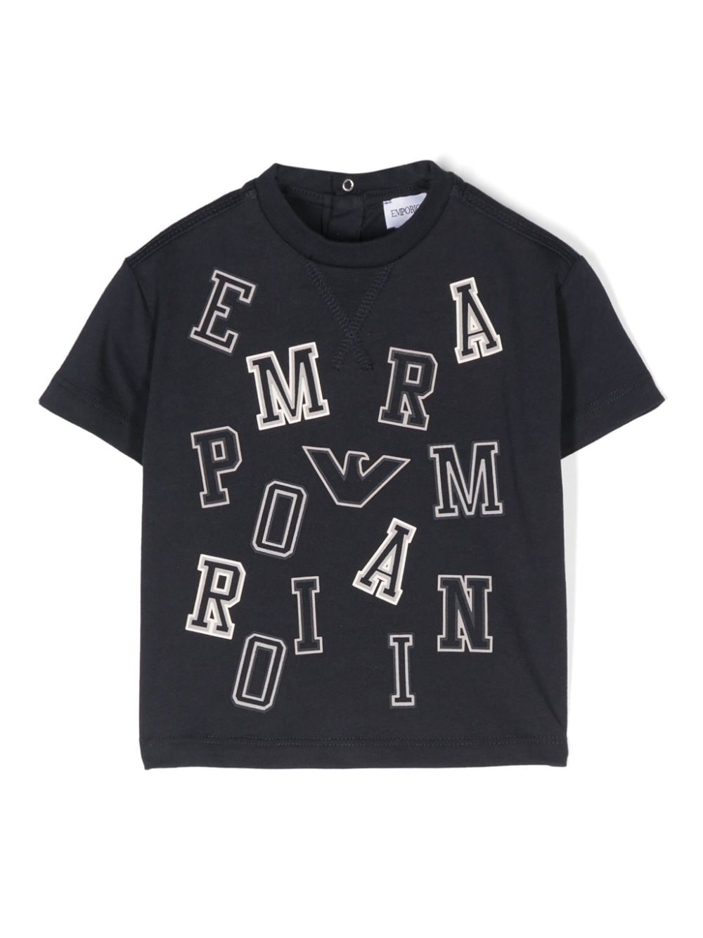 Emporio Armani Kids logo-print cotton T-shirt - Blue von Emporio Armani Kids
