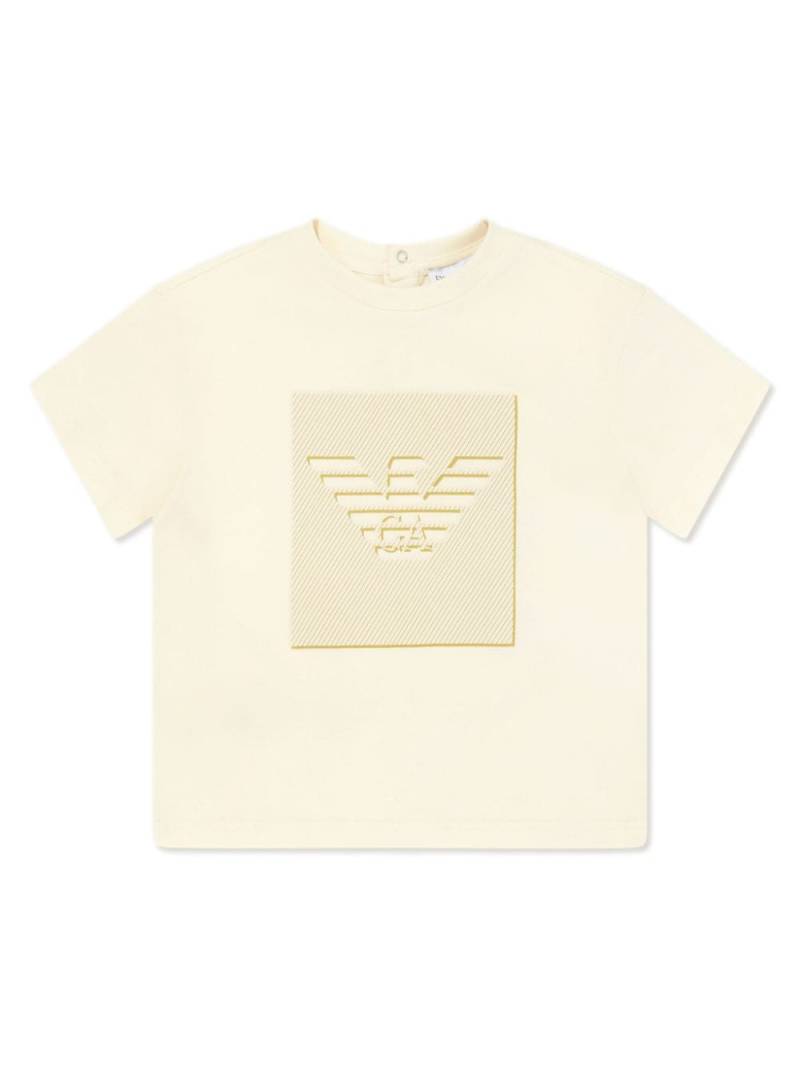 Emporio Armani Kids logo-print cotton T-shirt - Neutrals von Emporio Armani Kids