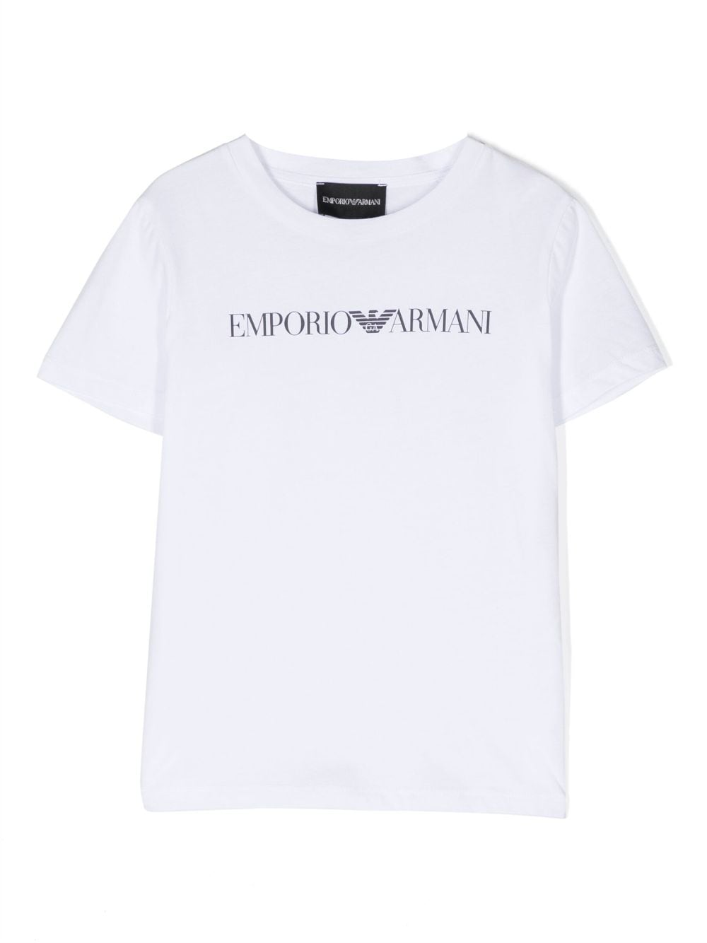 Emporio Armani Kids logo-print cotton T-shirt - White von Emporio Armani Kids