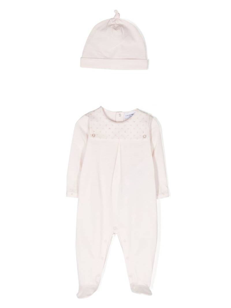Emporio Armani Kids logo-print cotton pajama set - Pink von Emporio Armani Kids