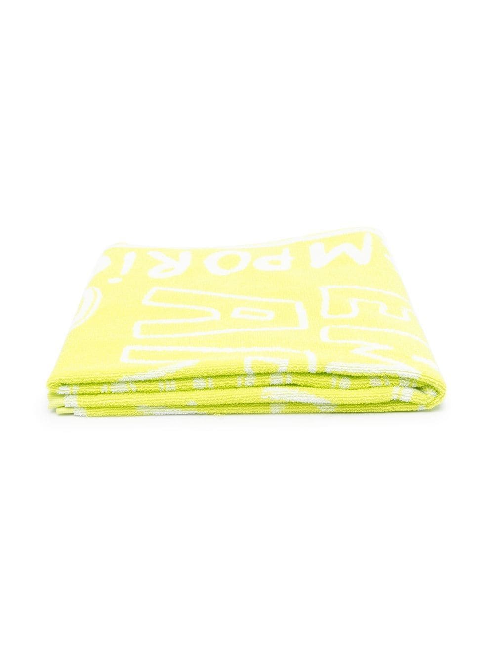 Emporio Armani Kids logo-print cotton towel - Green von Emporio Armani Kids