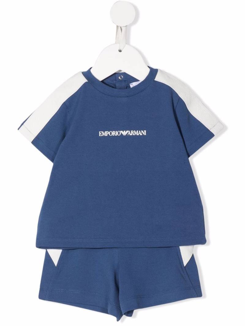 Emporio Armani Kids logo-print set - Blue von Emporio Armani Kids