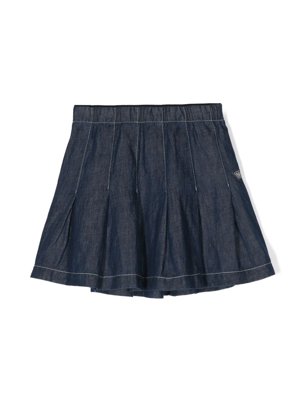 Emporio Armani Kids pleated denim skirt - Blue von Emporio Armani Kids