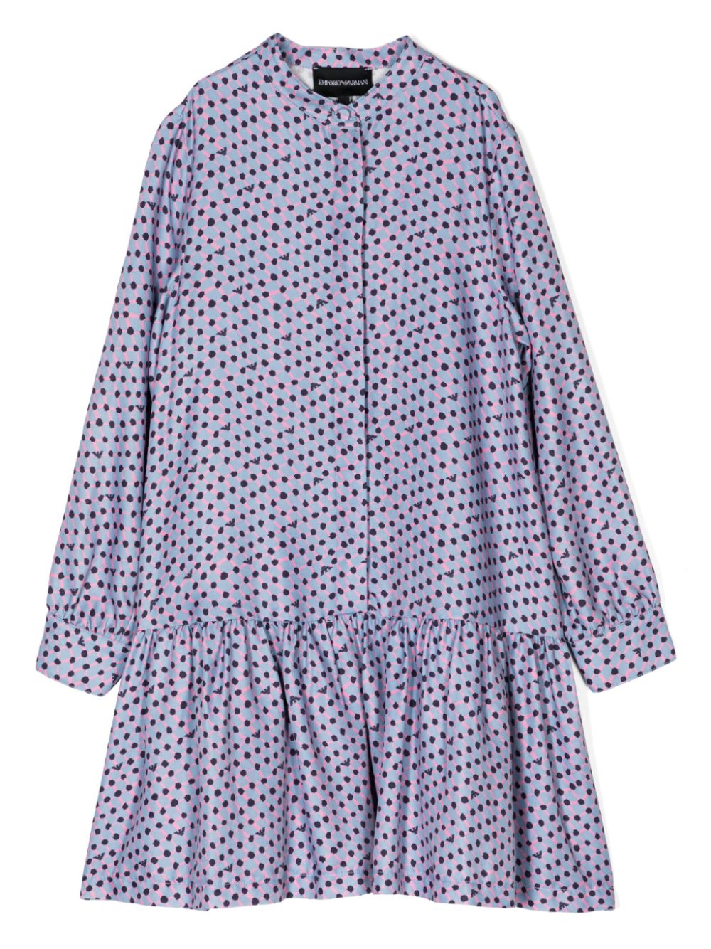 Emporio Armani Kids polka dot ruffled dress - Purple von Emporio Armani Kids