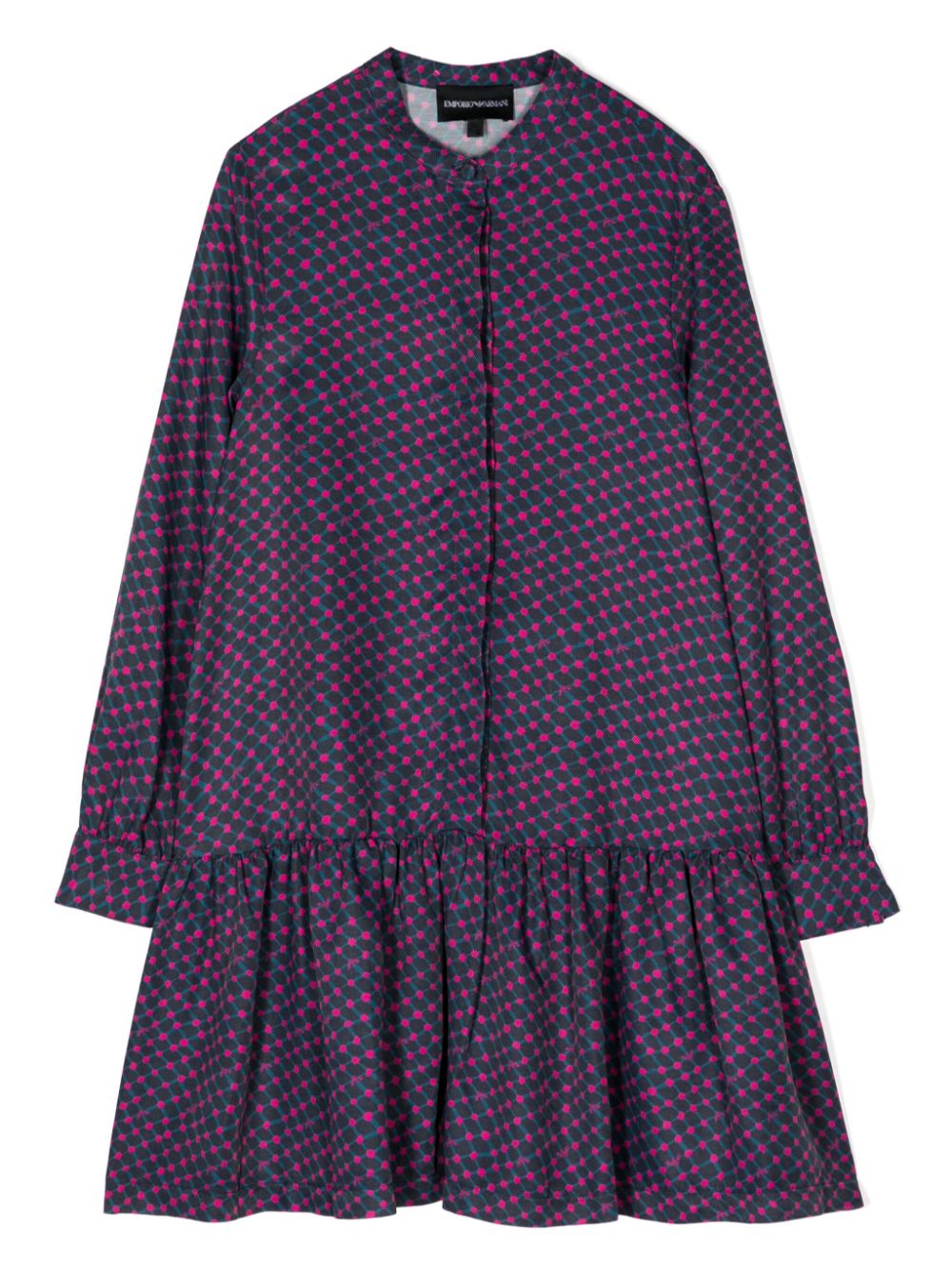 Emporio Armani Kids polka dot ruffled dress - Purple von Emporio Armani Kids