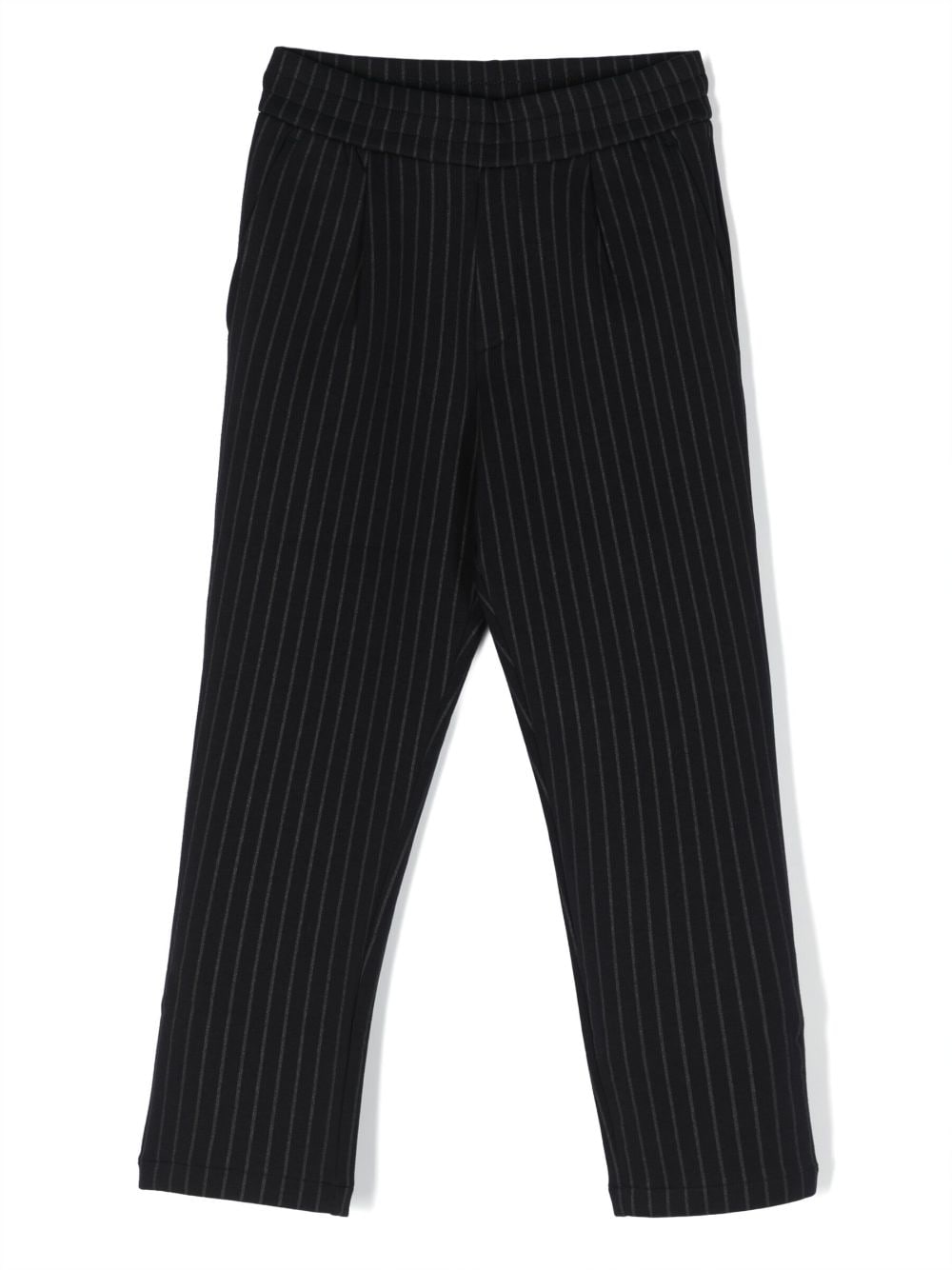 Emporio Armani Kids striped straight-leg trousers - Blue von Emporio Armani Kids