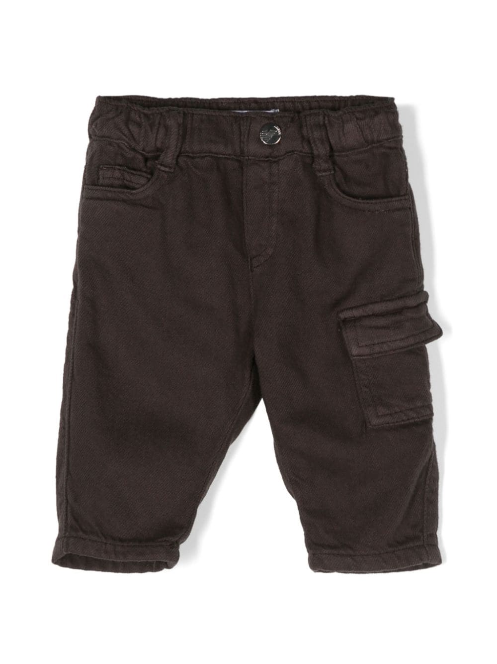 Emporio Armani Kids tapered-leg cotton jeans - Brown von Emporio Armani Kids