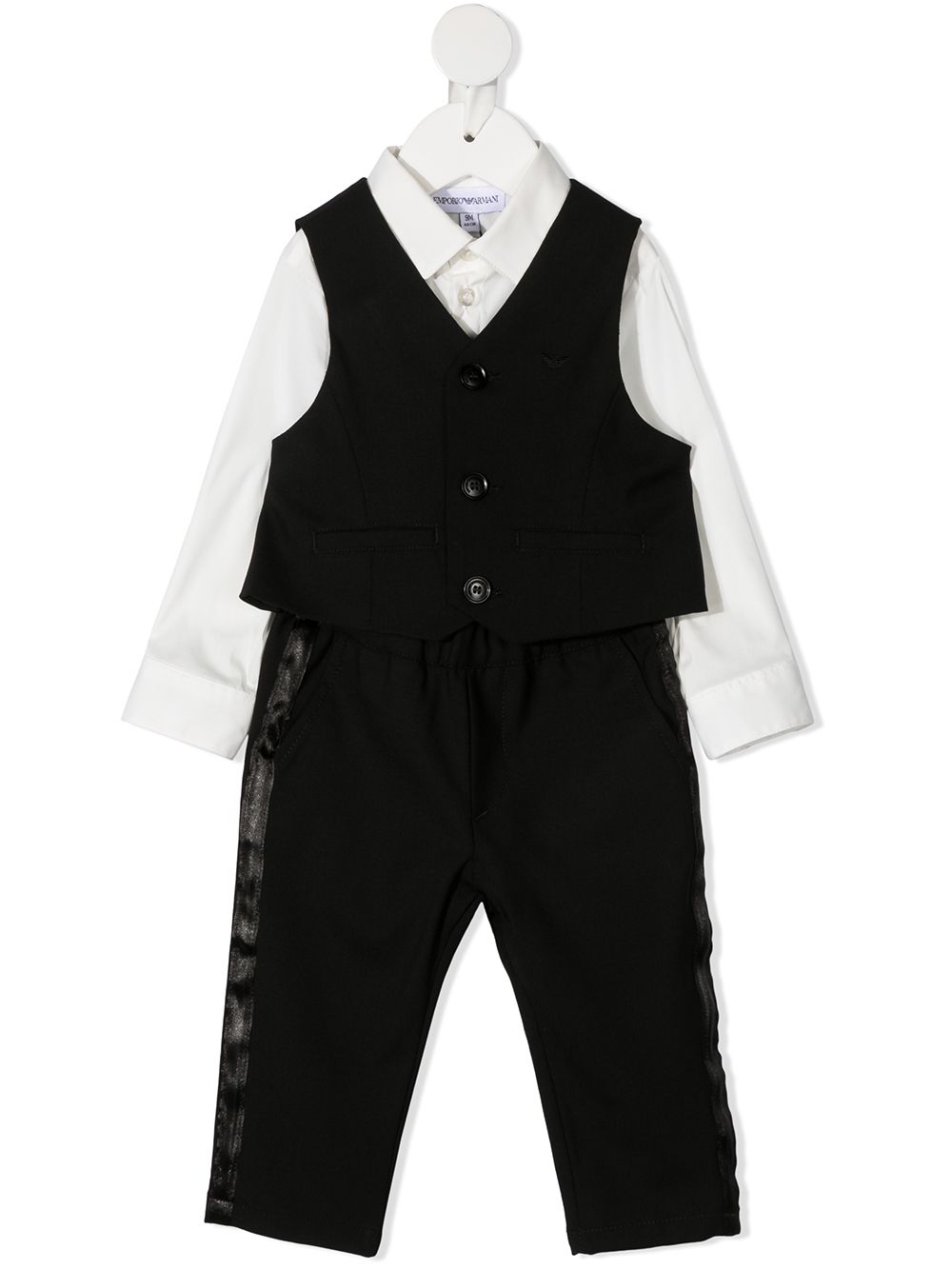 Emporio Armani Kids three-piece suiting set - Black von Emporio Armani Kids