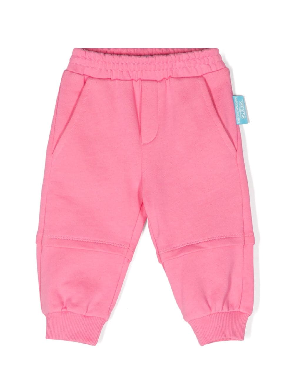 Emporio Armani Kids x Smurfs cotton track pants - Pink von Emporio Armani Kids