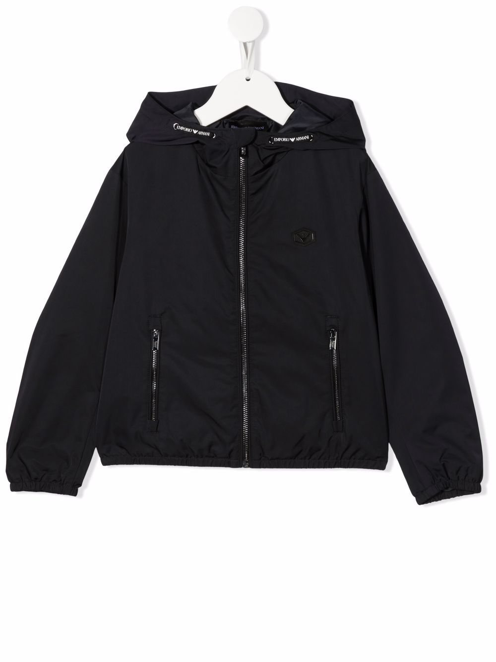 Emporio Armani Kids zip-up hooded jacket - Blue von Emporio Armani Kids