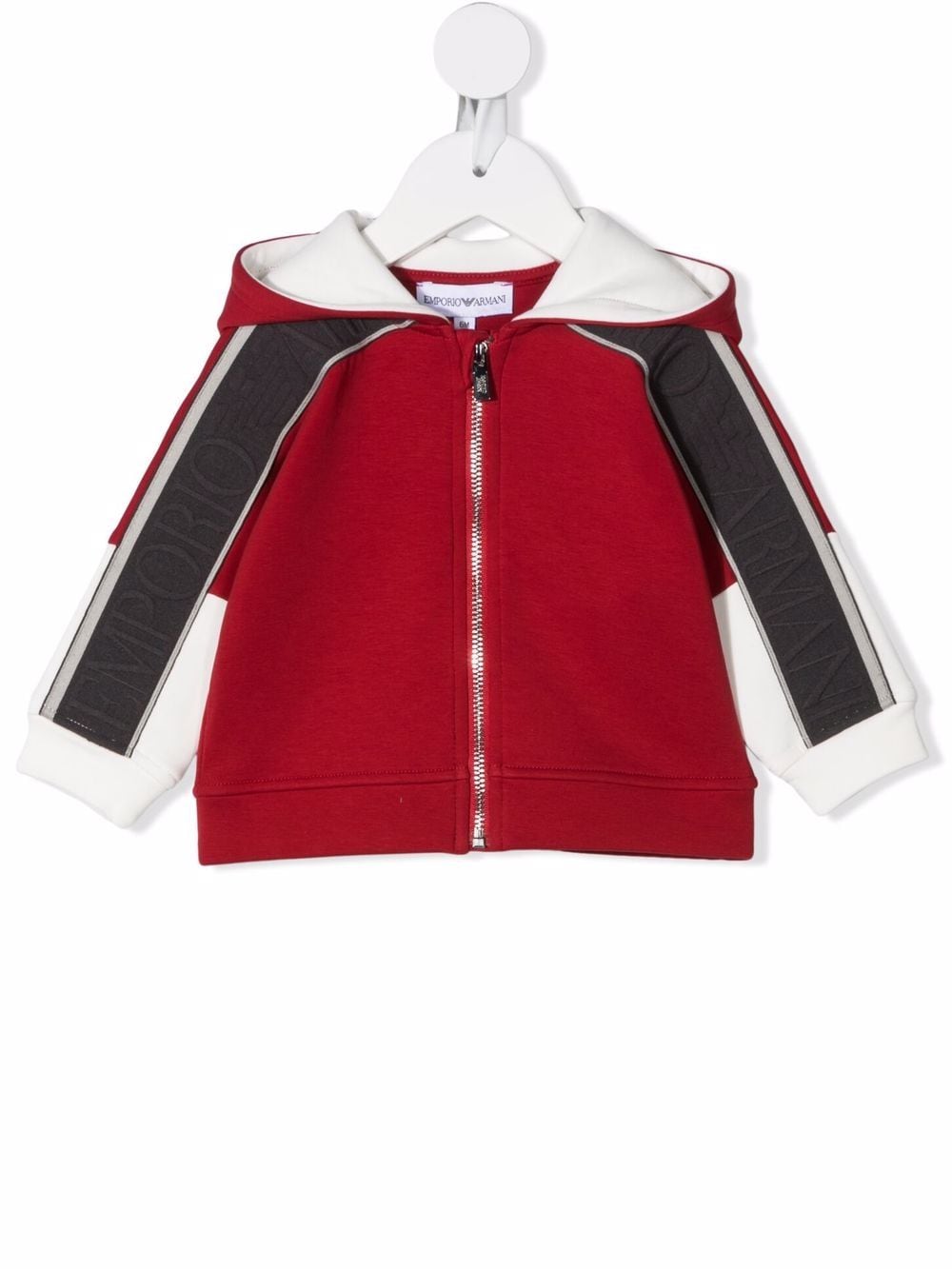 Emporio Armani Kids zip-up hooded track jacket - Red von Emporio Armani Kids