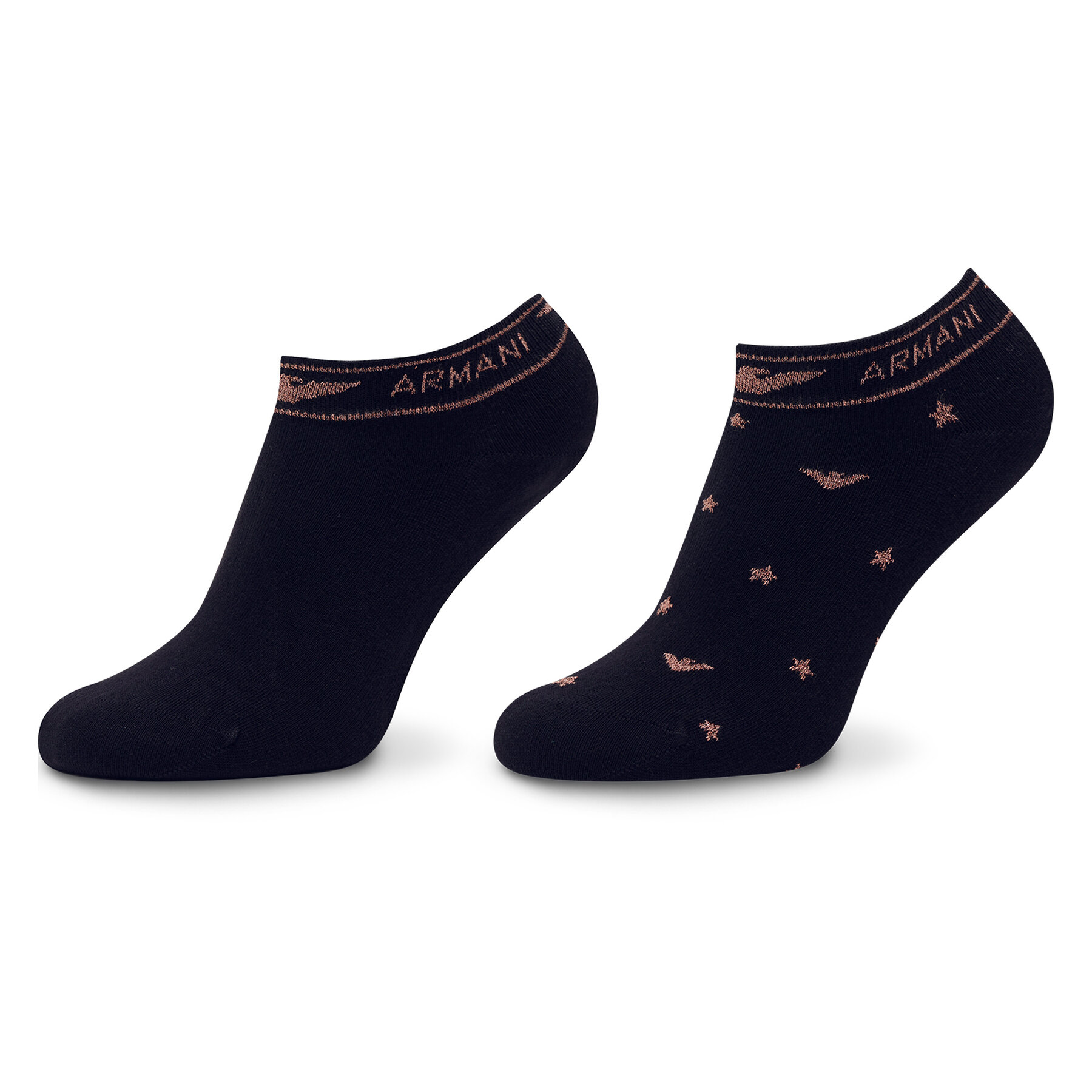 2er-Set niedrige Damensocken Emporio Armani 92307 2F225 00135 Marine von Emporio Armani