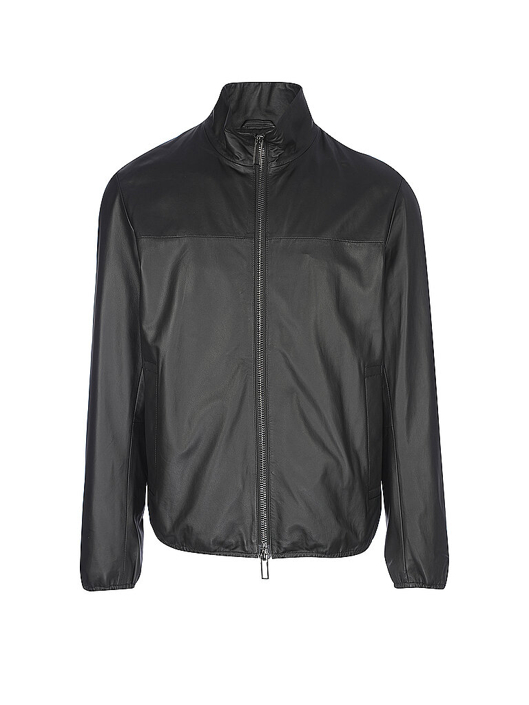 EMPORIO ARMANI Lederjacke  schwarz | 52 von Emporio Armani