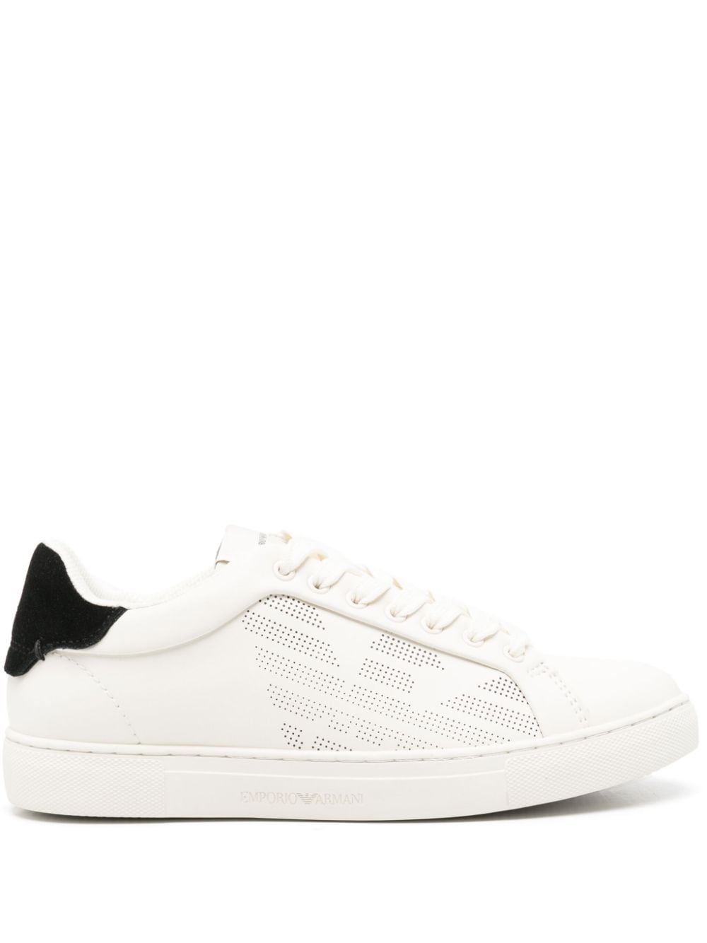 Emporio Armani ASV eagle-ebemllished sneakers - White von Emporio Armani