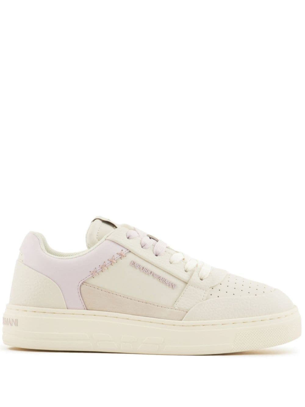 Emporio Armani ASV leather sneakers - Pink von Emporio Armani