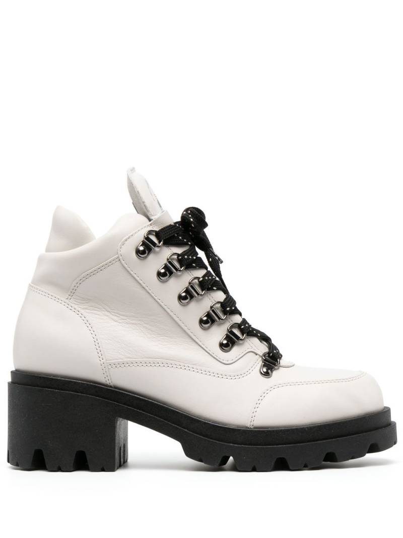 Emporio Armani Chalet Collection 60mm hiking boots - White von Emporio Armani