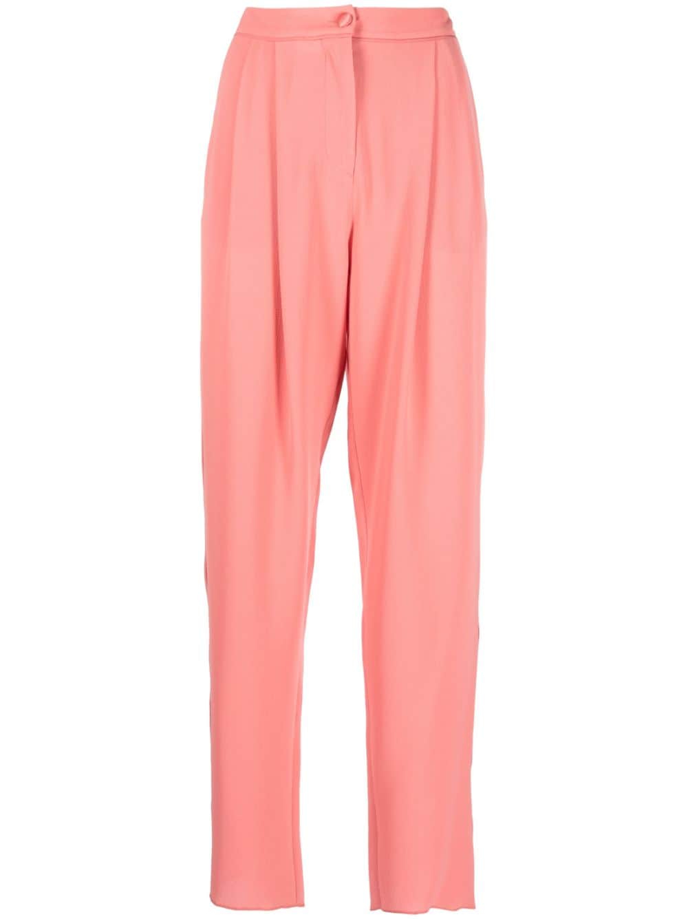 Emporio Armani high-waisted tapered trousers - Pink von Emporio Armani