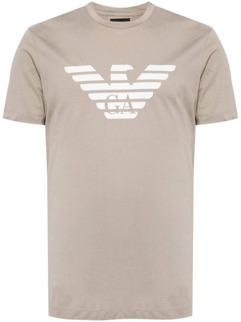 Emporio Armani Eagle-print cotton T-shirt - Grey von Emporio Armani