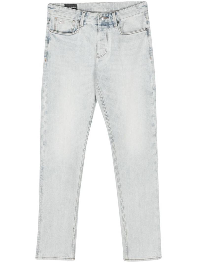 Emporio Armani J75 low-rise slim jeans - Blue von Emporio Armani