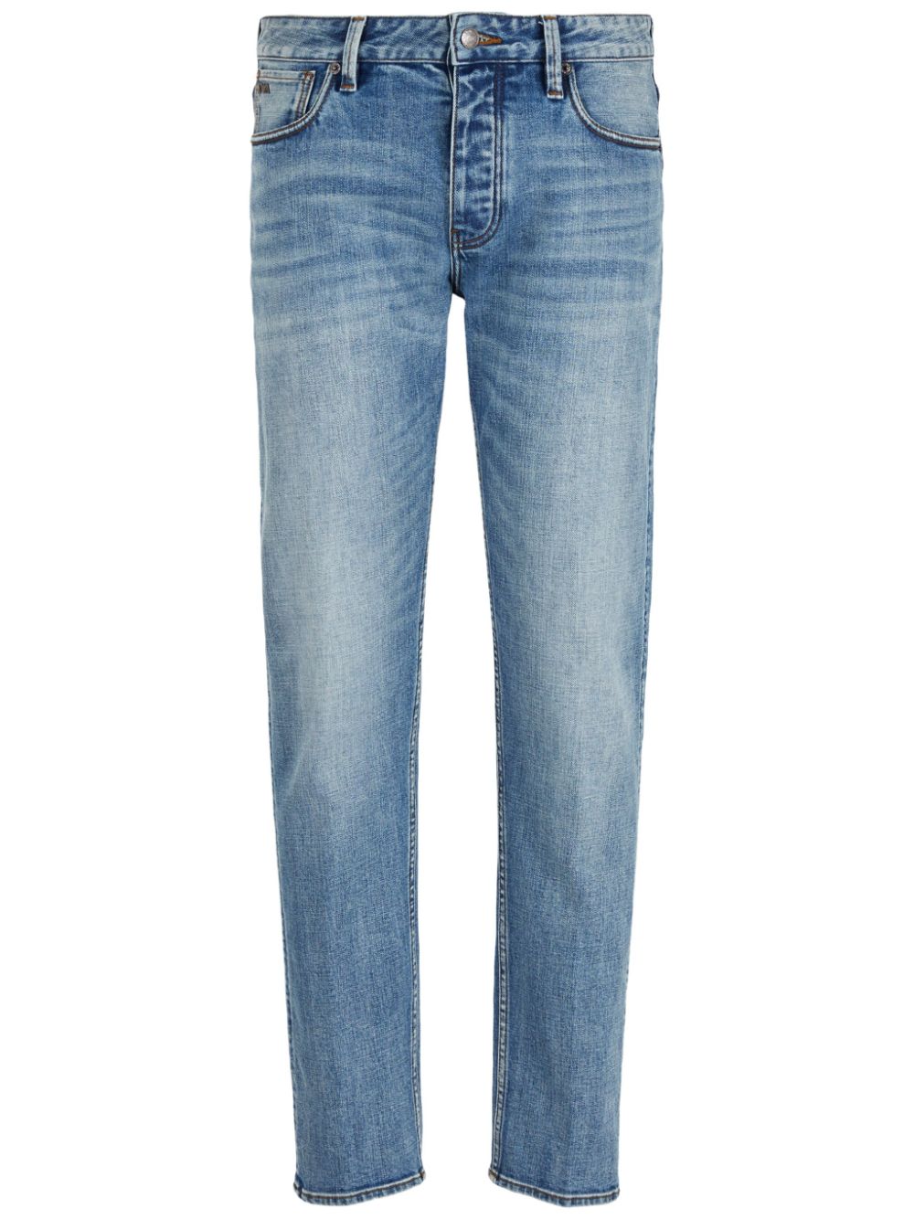 Emporio Armani J75 low-rise slim jeans - Blue von Emporio Armani