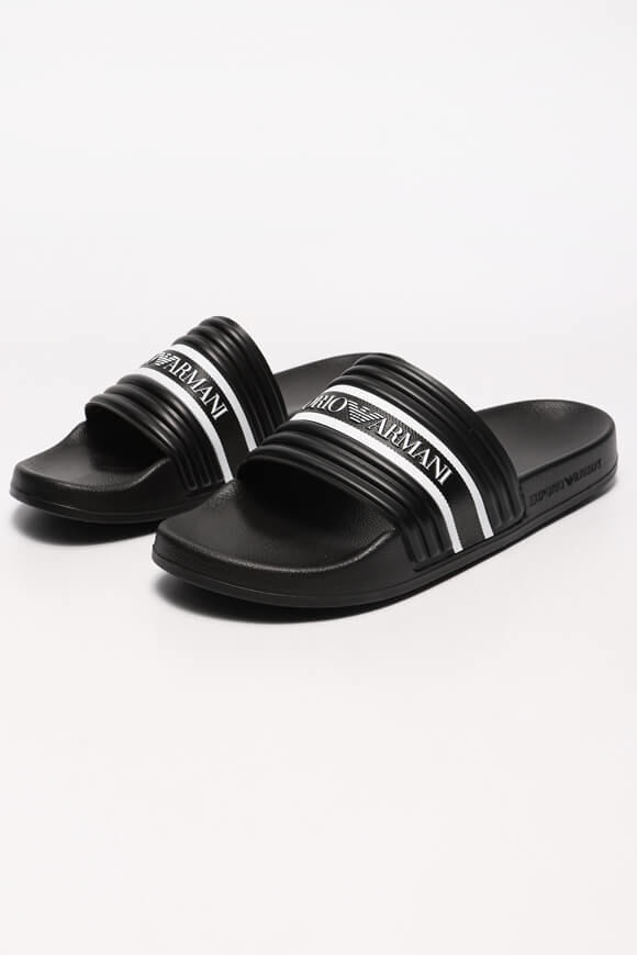Emporio Armani Pantoletten | Black | Herren | EU40 Emporio Armani Pantoletten | Black | Herren | EU40 von Emporio Armani