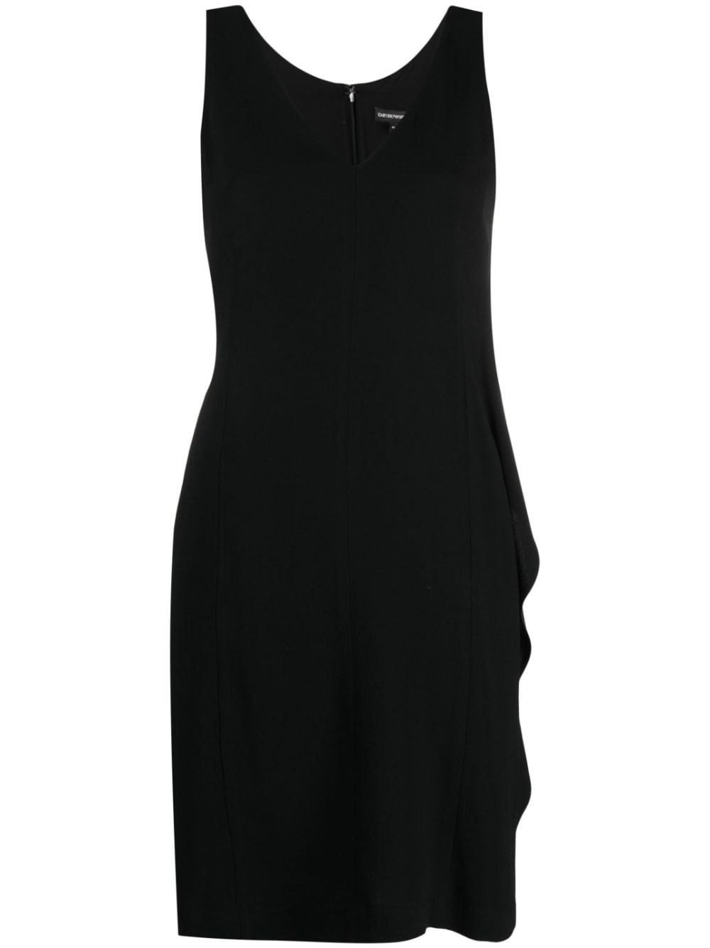 Emporio Armani V-neck sleeveless dress - Black von Emporio Armani