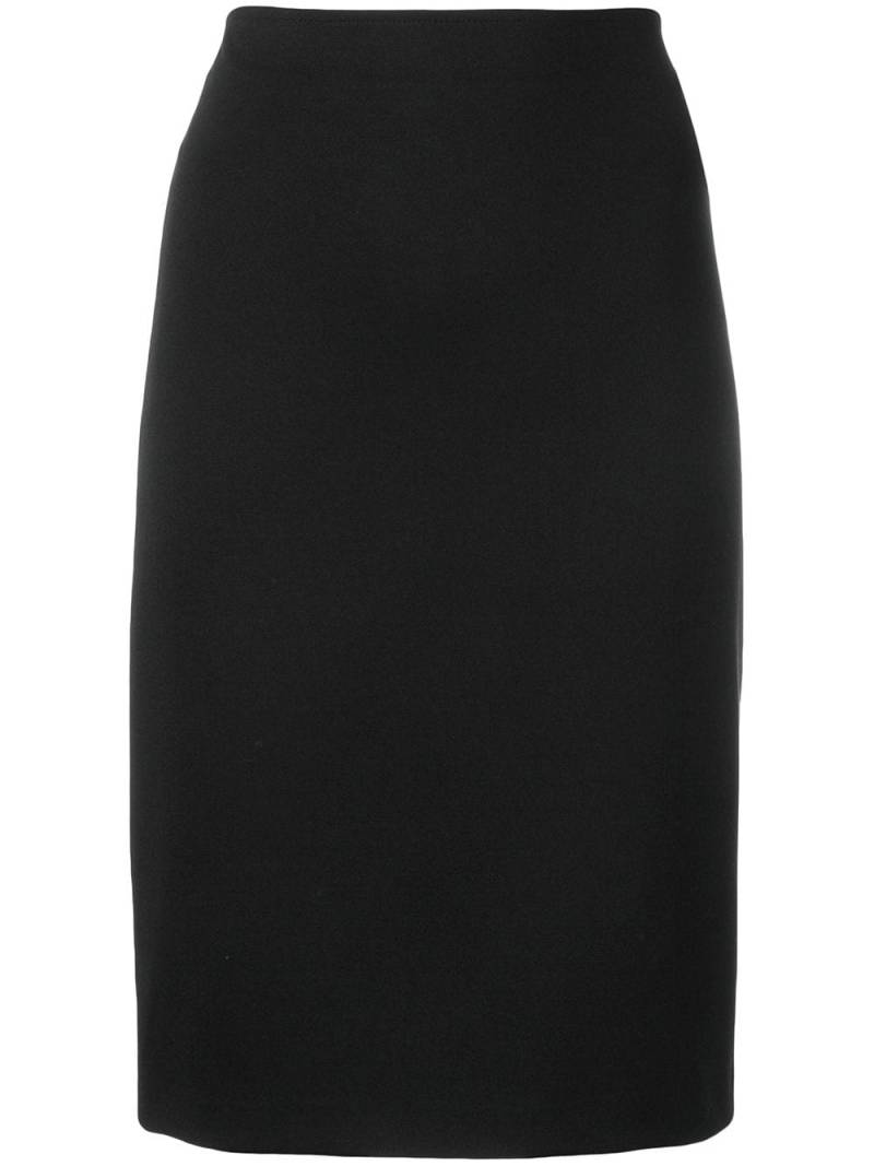 Emporio Armani basic midi skirt - Black von Emporio Armani