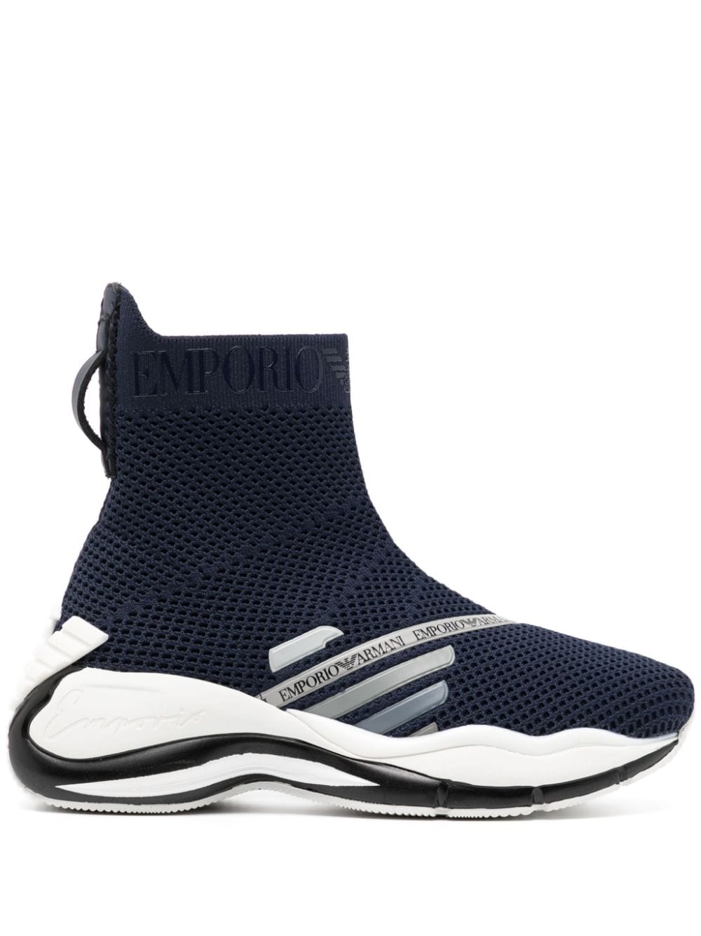 Emporio Armani chunky slip-on sneakers - Blue von Emporio Armani