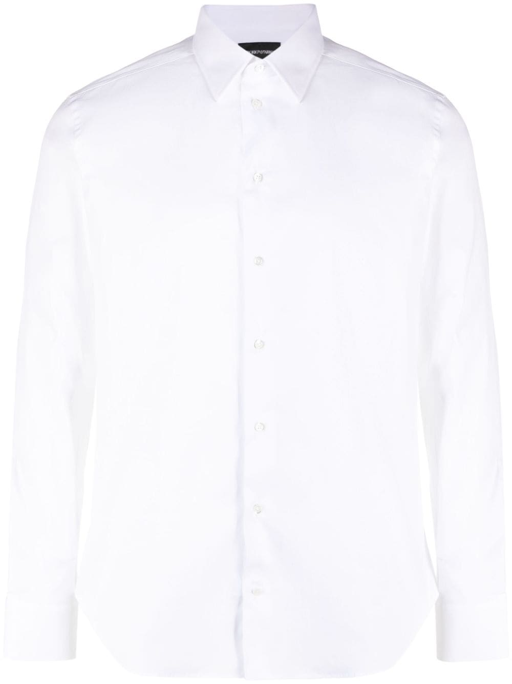 Emporio Armani classic-collar twill-weave shirt - White von Emporio Armani