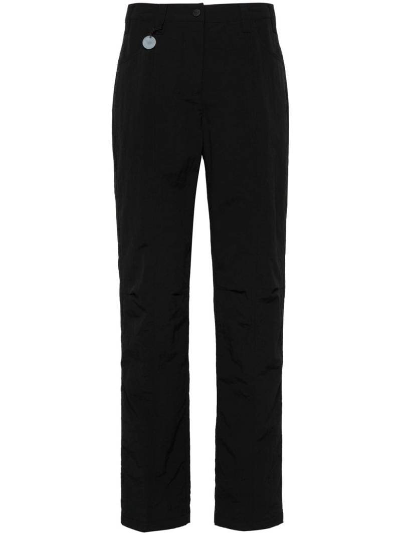 Emporio Armani crinkled slim-fit trousers - Blue von Emporio Armani