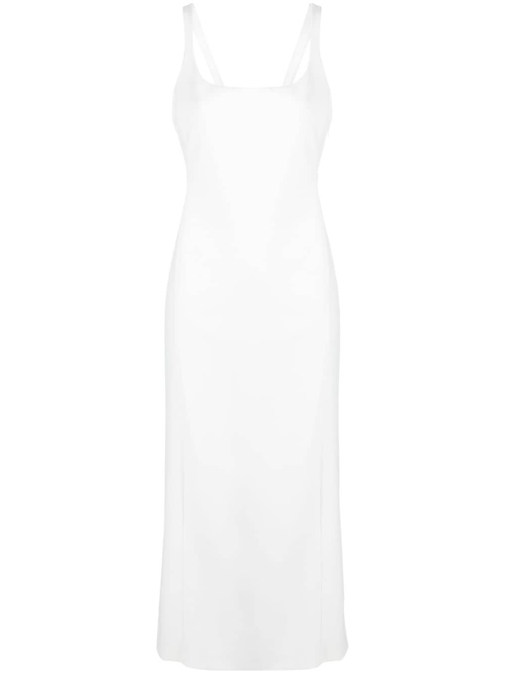 Emporio Armani cut-out midi dress - White von Emporio Armani
