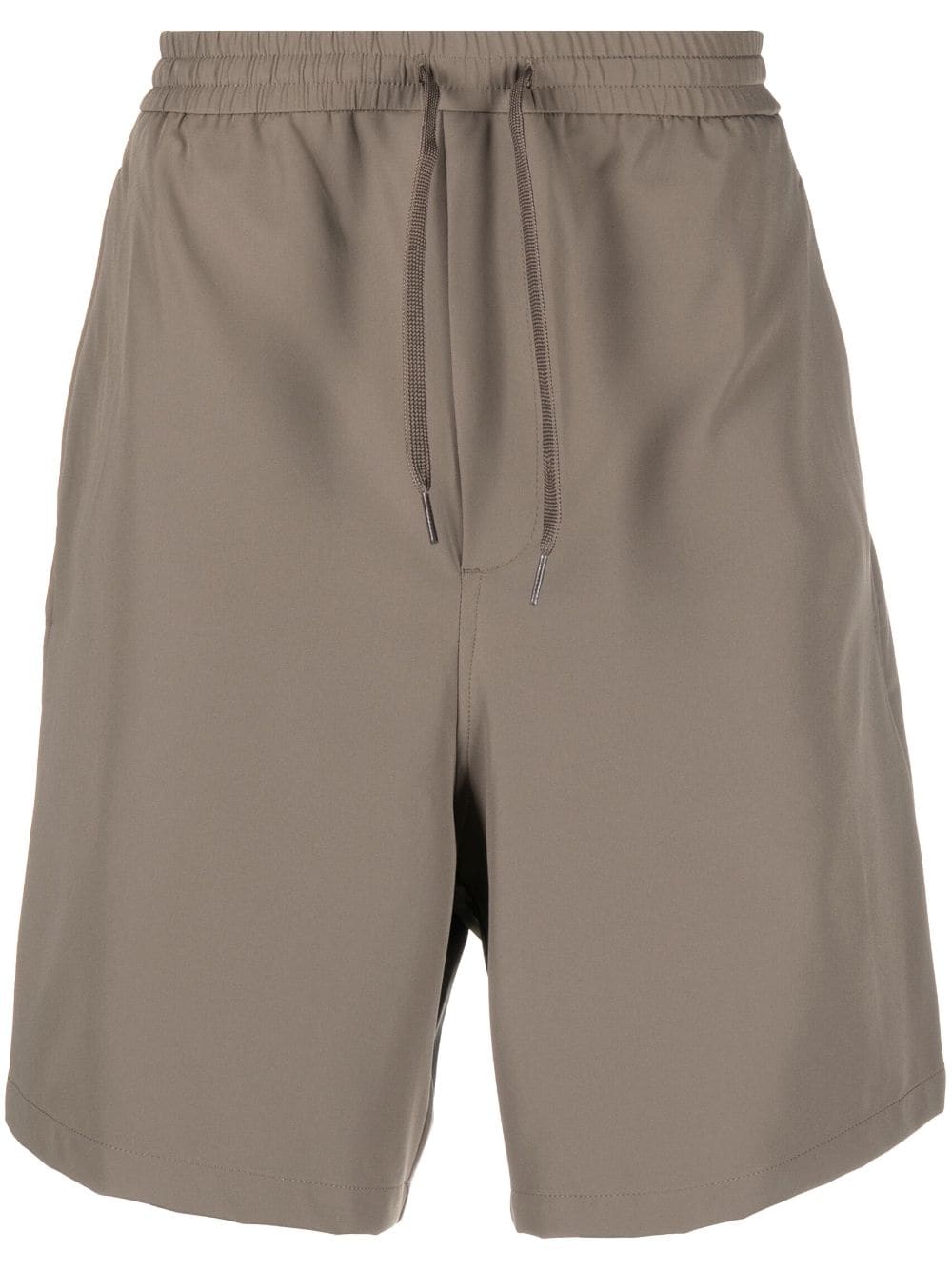 Emporio Armani drawstring-fastening track shorts - Brown von Emporio Armani
