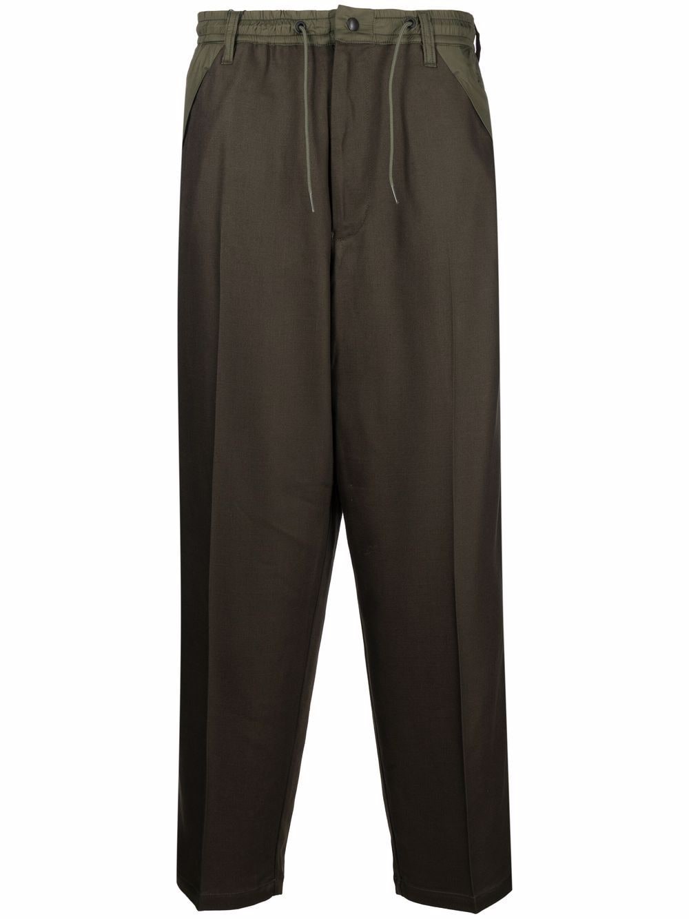 Emporio Armani drawstring-waist trousers - Green von Emporio Armani