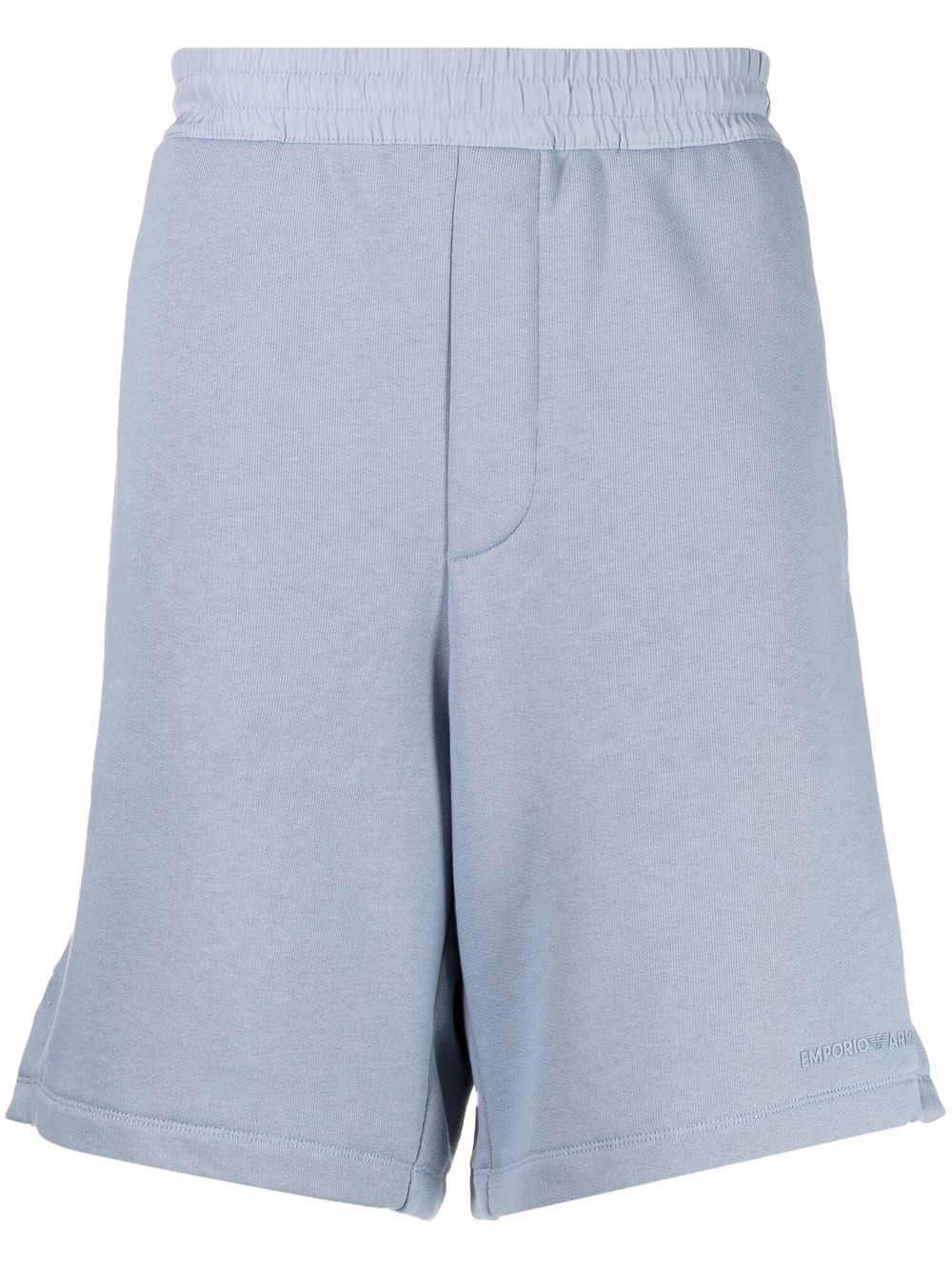 Emporio Armani elasticated-waist bermuda shorts - Blue von Emporio Armani