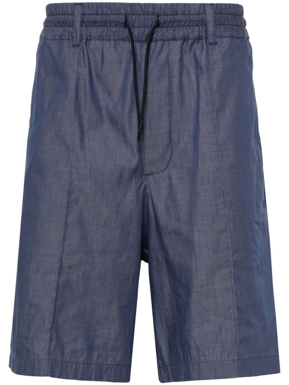 Emporio Armani elasticated waist cotton shorts - Blue von Emporio Armani