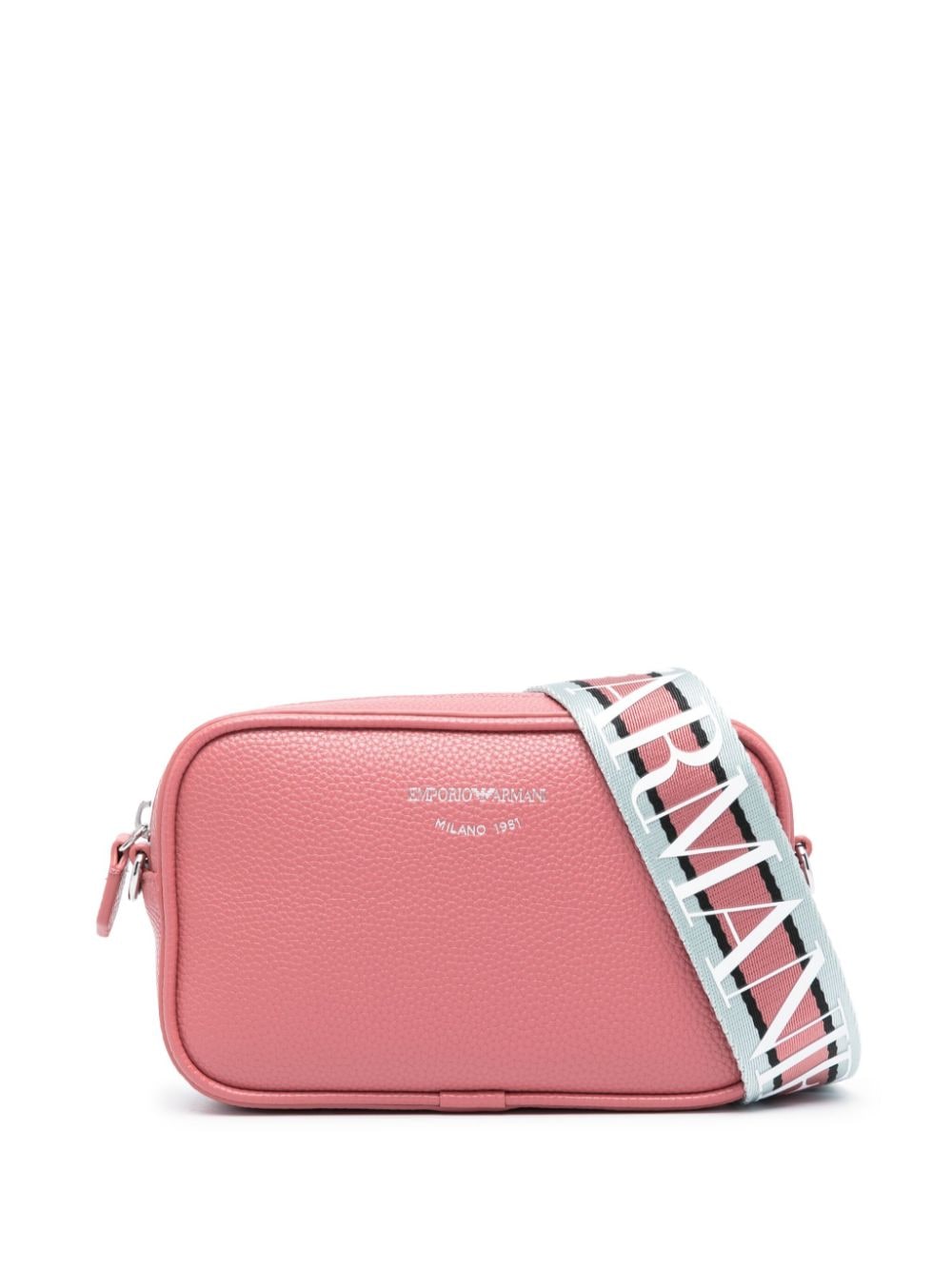 Emporio Armani embossed-logo shoulder bag - Pink von Emporio Armani